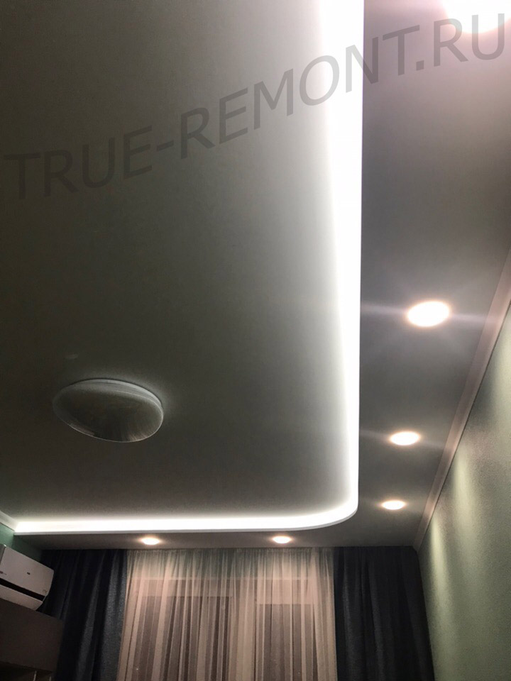 Светодиодная подсветка потолка в квартире