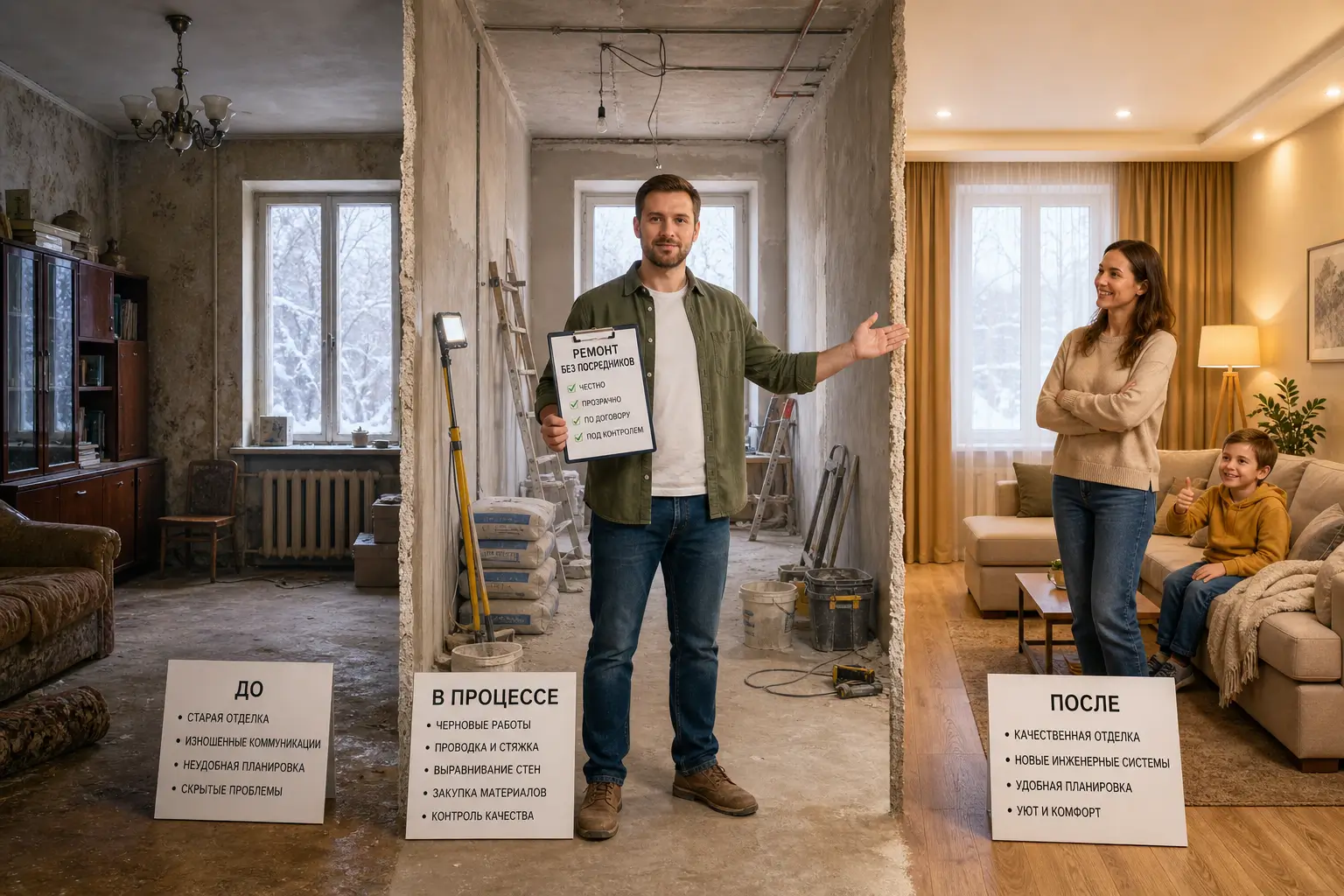 living room renovation before after family